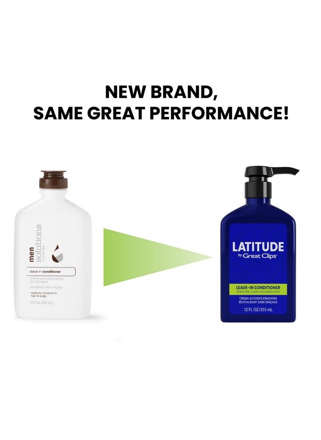 GREAT CLIPS - Latitude Leavein Conditioner Hydrating Leave In Conditioner For Men Promotes Hair Strength + Renewal 12Oz - Image 1