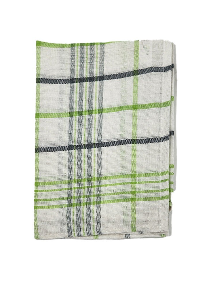 BYFT Orchard Green Multi Checks (50 x 70 Cm)Tea Towel-Set of 6 - Image 1
