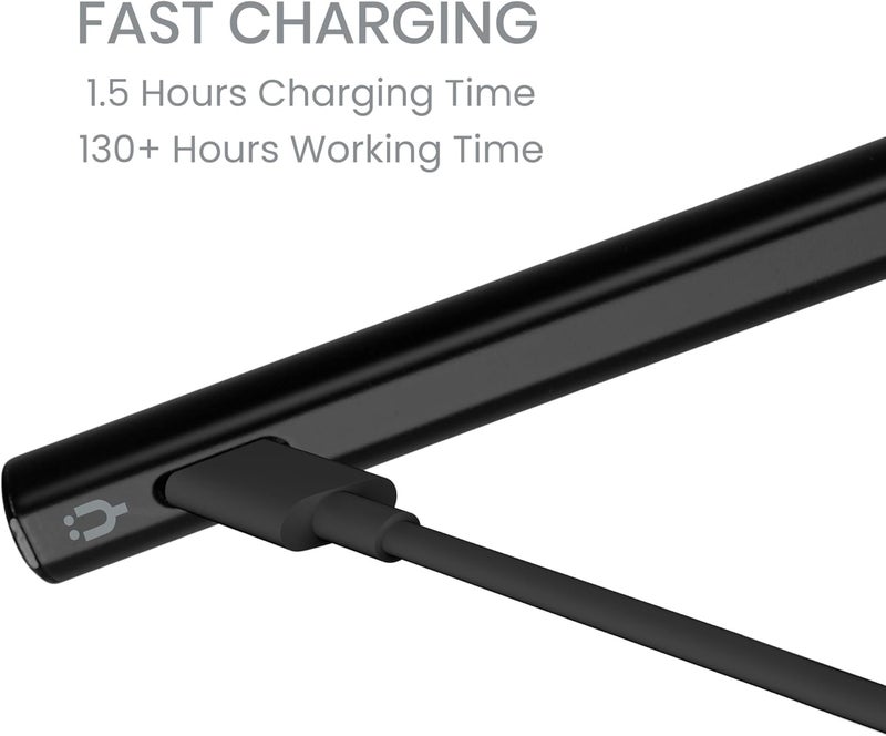 تاينيموس يتناسب كل مناخ قلم رقمي نشط Pencil X لـ Surface Pro/Book/Laptop/Go - مع حساسية ضغط دقيقة، رفض راحة اليد وحساسية الميل - الإصدار الأسود بناء مرن متنوع - Image 5