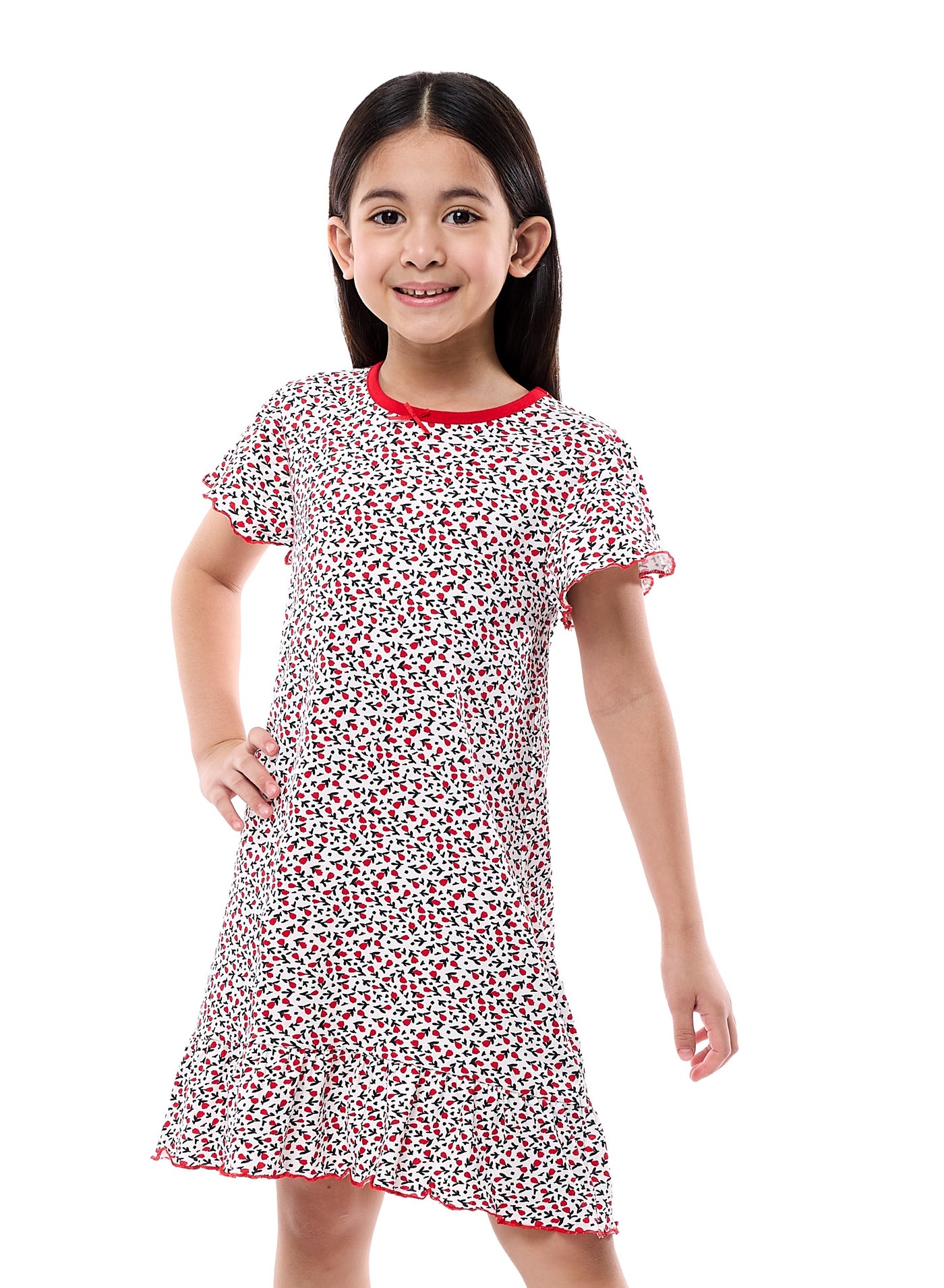 Victor and Jane Girls' PJ Dress – Soft and Cozy Sleep Dress for Kids