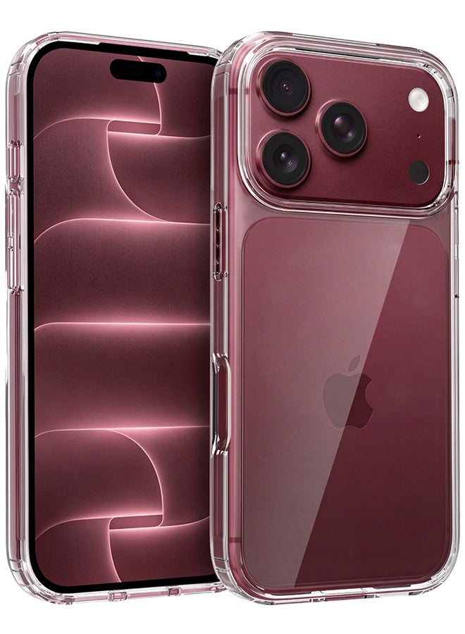بشكل مختصر حافظة شفافة تمامًا لهاتف iPhone 18 Pro Max، [مقاومة الاصفرار]، ظهر صلب، نحيفة، مقاومة للصدمات، مقاومة للخدش، مناسبة للشحن اللاسلكي - Image 1