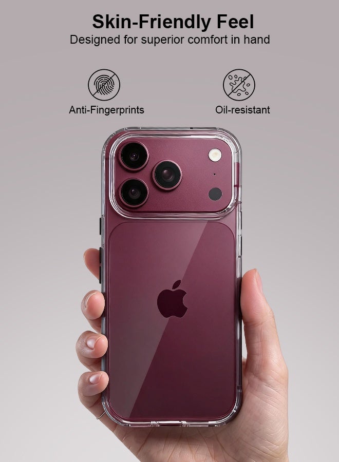 بشكل مختصر حافظة شفافة تمامًا لهاتف iPhone 18 Pro Max، [مقاومة الاصفرار]، ظهر صلب، نحيفة، مقاومة للصدمات، مقاومة للخدش، مناسبة للشحن اللاسلكي - Image 5