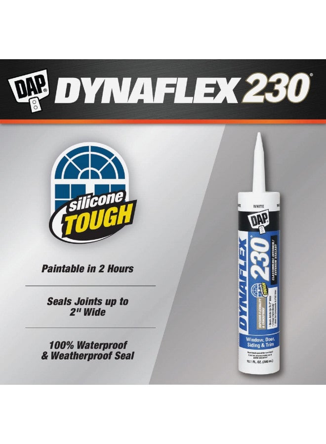 Dap 12 Pack Dap 18300 DYNAFLEX 230 Premium Indoor/Outdoor Sealant - White 10.1-oz Cartridge (18275) - Image 1
