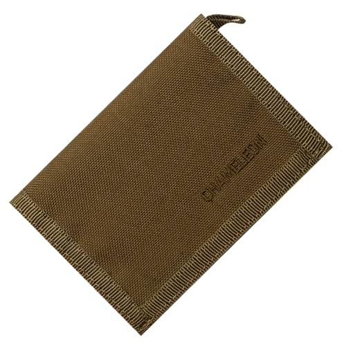 Chameleon Bifold Mens Wallet-Military Tactical Men Wallet- Canvas Thin Front Pocket Travel Bi-Fold Wallet-Best Nylon Travel Pouch (Coyote) - Image 1
