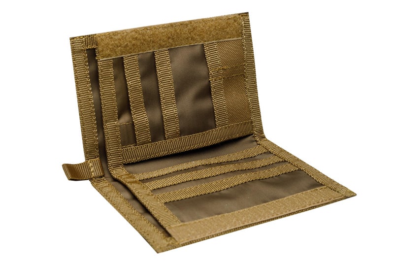 Chameleon Bifold Mens Wallet-Military Tactical Men Wallet- Canvas Thin Front Pocket Travel Bi-Fold Wallet-Best Nylon Travel Pouch (Coyote) - Image 5