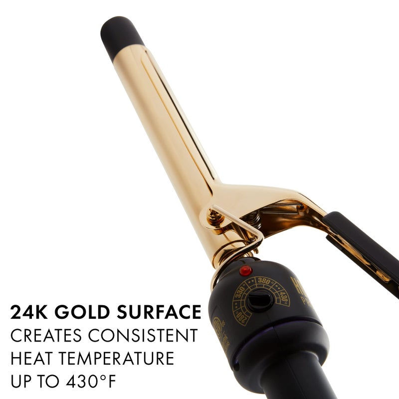 HOT TOOLS (2018 MODEL) Pro Artist 24K Gold Curling Iron | Long Lasting, Defined Curls (3/4 in) - Image 3