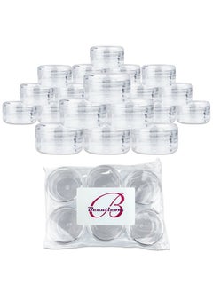 Pana (Quantity: 24 Pieces) Beauticom 15G/15Ml (0.5Oz) Round Clear Jars With Screw Cap Lid For Lotion, Creams, Toners, Lip Balms, Makeup Samples - Bpa Free  - Image 1
