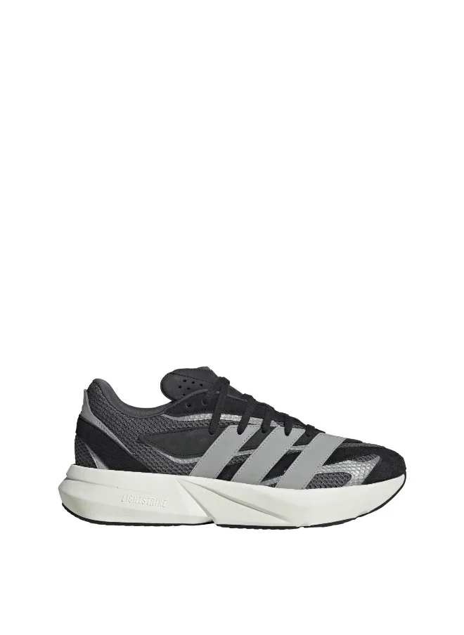 اديداس Adidas Lightblaze Black Running Shoes For Men 3.5