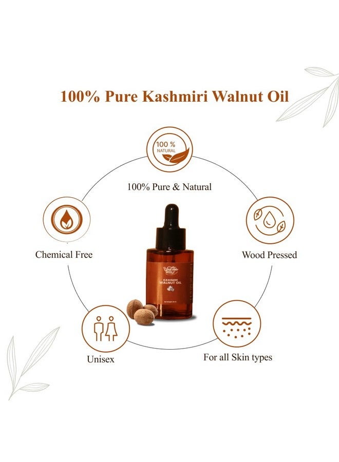 Vriksha Veda Wood Pressed Kashmiri Walnut Oil 30 ml | Nourishing Akhrot Extract for Skin & Hair | Cold Pressed - Image 5
