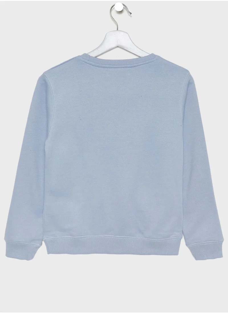 MINOTI Teen Slogan Sweatshirt