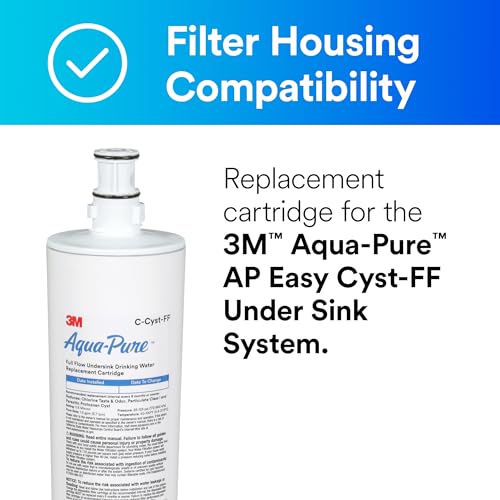Aqua pure 3M Aqua-Pure Under Sink Full Flow Replacement Cartridge AP Easy C-Cyst-FF, for use with AP Easy Cyst-FF System - Image 2