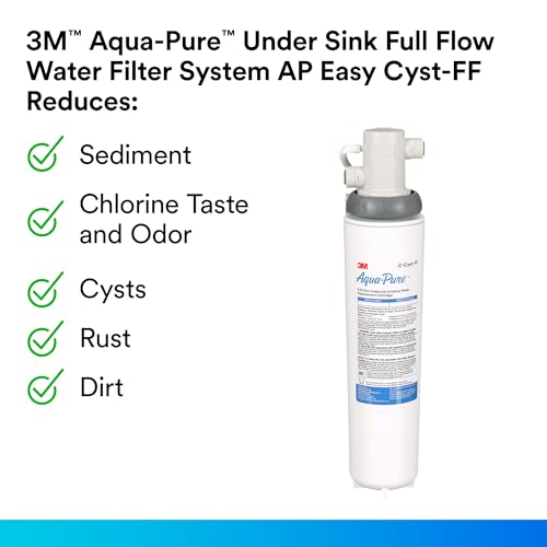 Aqua pure 3M Aqua-Pure Under Sink Full Flow Replacement Cartridge AP Easy C-Cyst-FF, for use with AP Easy Cyst-FF System - Image 4