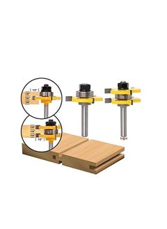 SCIENISH mm Shank 2 Bit Tongue and Groove Router Bit Set Wood Milling Cutter flooring knife  - Image 3
