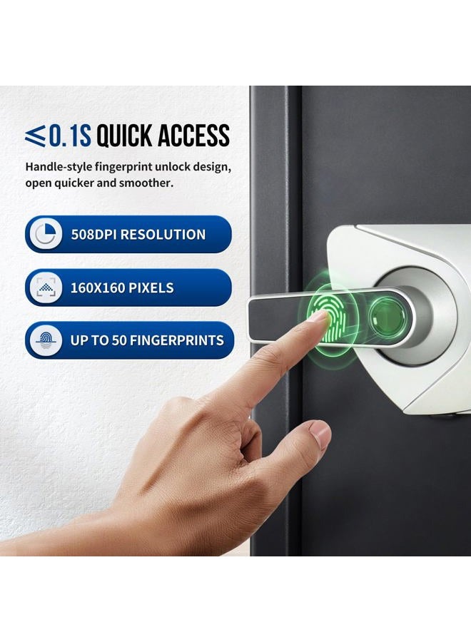 Blacksmith Biometric Safe Box 1.2 Cub Home Security Safe Fingerprint Recognition Money Safe with Keys Keypad Lock Box Secure Jewelry Valuables with Dual Alarm System Fireproof Bag - Image 2