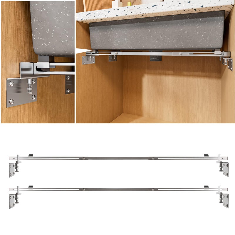 TYESTAND CPT4pro Upgrade Undermount Sink Brackets Stainless Steel Adjustable Supports with 4 Antibulging Kit for Heavy Duty Undermount Kitchen Sink 4763119160cm - Image 2