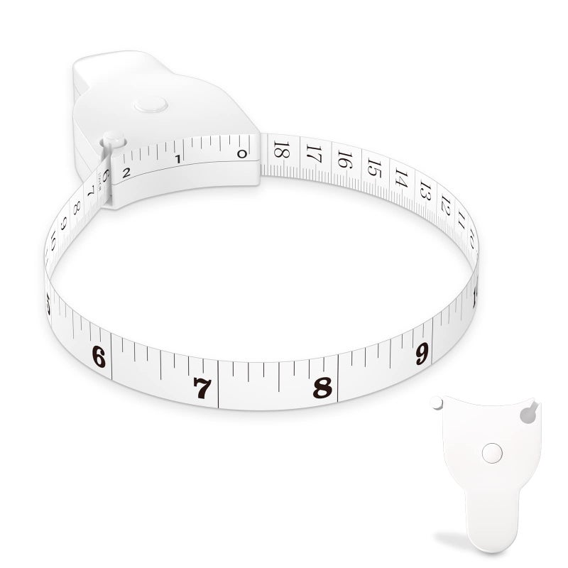 Spaceshoop REIDEA Body Measuring Tape Weight Loss 60 Inch Retractable Measure Tape with Lock Pin Push Button for Fitness Tailor Sewing White - Image 1