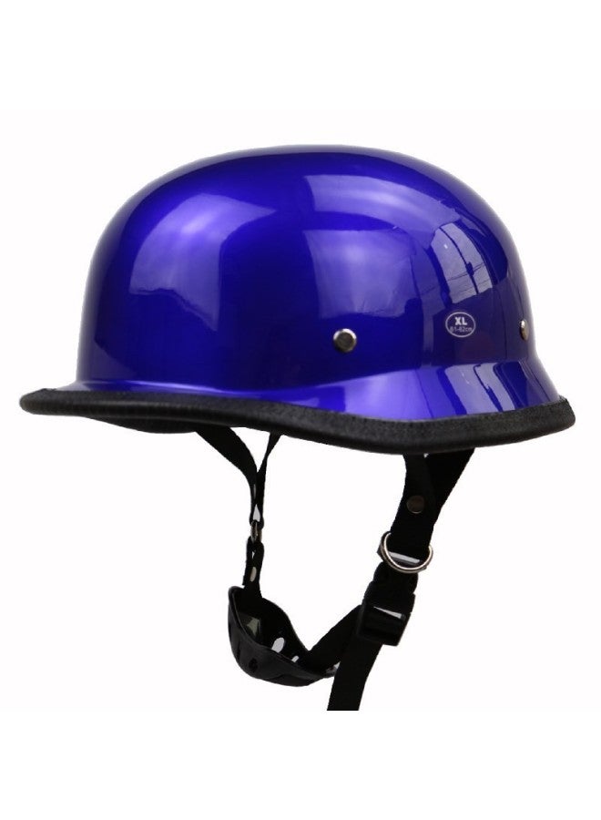 Blue Men's And Women's Summer Half Helmet Retro Electric Scooter Helmet Half Helmet Wwii German Helmet Outdoor Riding Helmet Bowl Helmet 307 Helmet