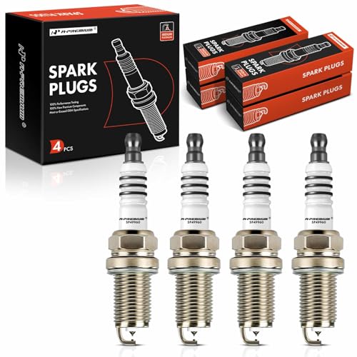 A-Premium Iridium and Platinum Spark Plugs Compatible with Toyota, Scion & Pontiac Vehicles - L4 1.5L-2.7L - Corolla, Prius, Tacoma, 4Runner, Matrix, Yaris, XB, Prizm, Stratus, Storm, Vibe, Pack of 4 - Image 1