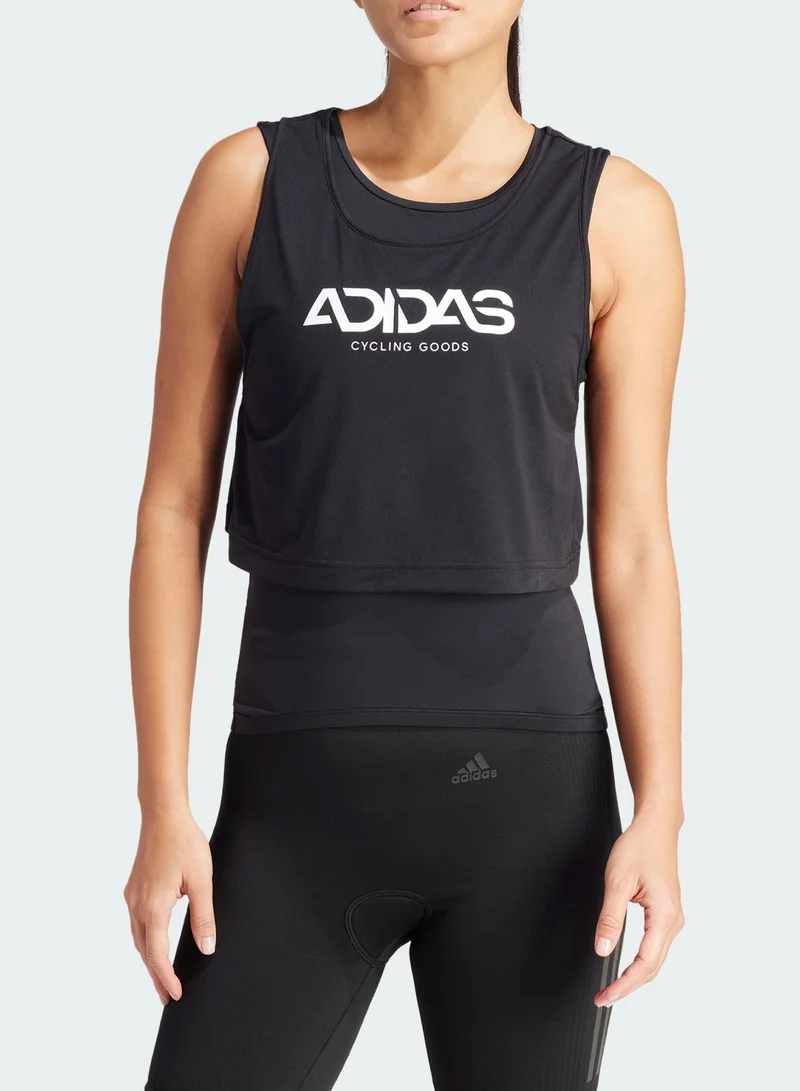 adidas فيست مزين بشعار العلامة التجارية 2 في 1