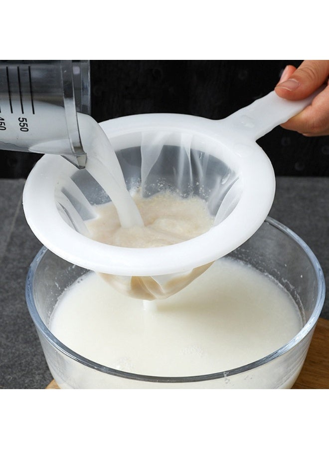 2 Pcs Plastic Mesh Colander with Handle Ultra Fine Mesh Strainer Food Juice Strainer Yogurt Mesh  (120/200 Mesh) - Image 2