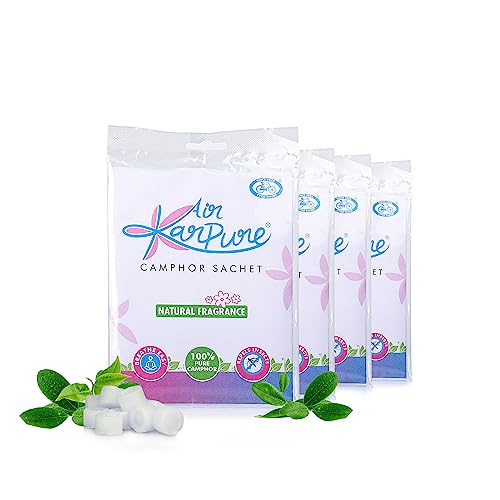 Cycle Karpure Camphor Sachet, Pack Of 4 - Room, Car and Air Freshener - Image 1