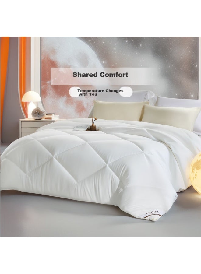 Fuanna Comforter Deep Sleep Temperature Control Winter Quilt, Winter Antibacterial Fiber Duvet, Double Size, Approximately 7.5 Jin, 230*229cm - Image 3