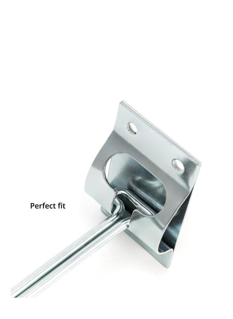 Excefore 2 Pack Door Latch, Rv Door Latch, Trailer Door Latch, 304 Stainless Steel Latch 6 Inch Metal T-Style Door Holder For Cargo Trailer, Truck, Come with Screws - Image 5