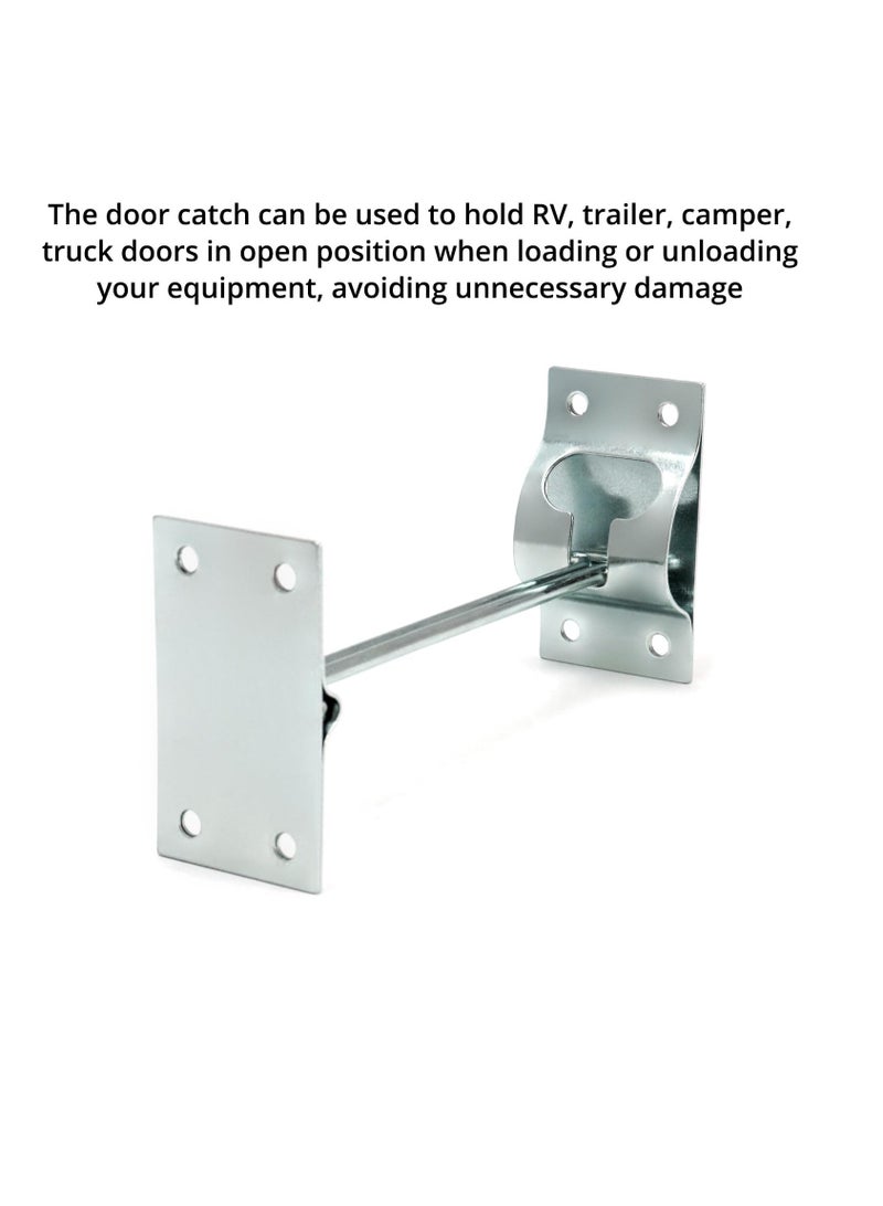 Excefore 2 Pack Door Latch, Rv Door Latch, Trailer Door Latch, 304 Stainless Steel Latch 6 Inch Metal T-Style Door Holder For Cargo Trailer, Truck, Come with Screws - Image 4