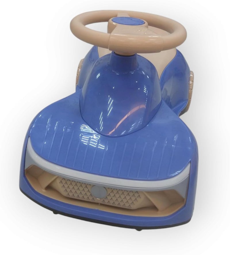 Leno TOYS Kids Push Car Ride on Car Plastic Beige with Cool Blue for Boys and Girls from 2 to 6 Years Old - Image 3