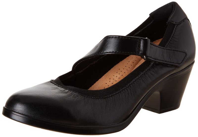 Clarks Black's Emily 2 Mabel Pump, Black Leather, 7.5 Medium US - Image 1