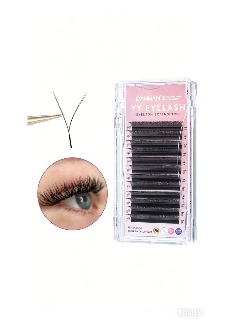 D'AMMA'N YY 3D Eyelash Extensions Soft Natural Volume Lashes C/D/B Curl 8–15mm Mixed Length Professional Lash Fans - Image 1