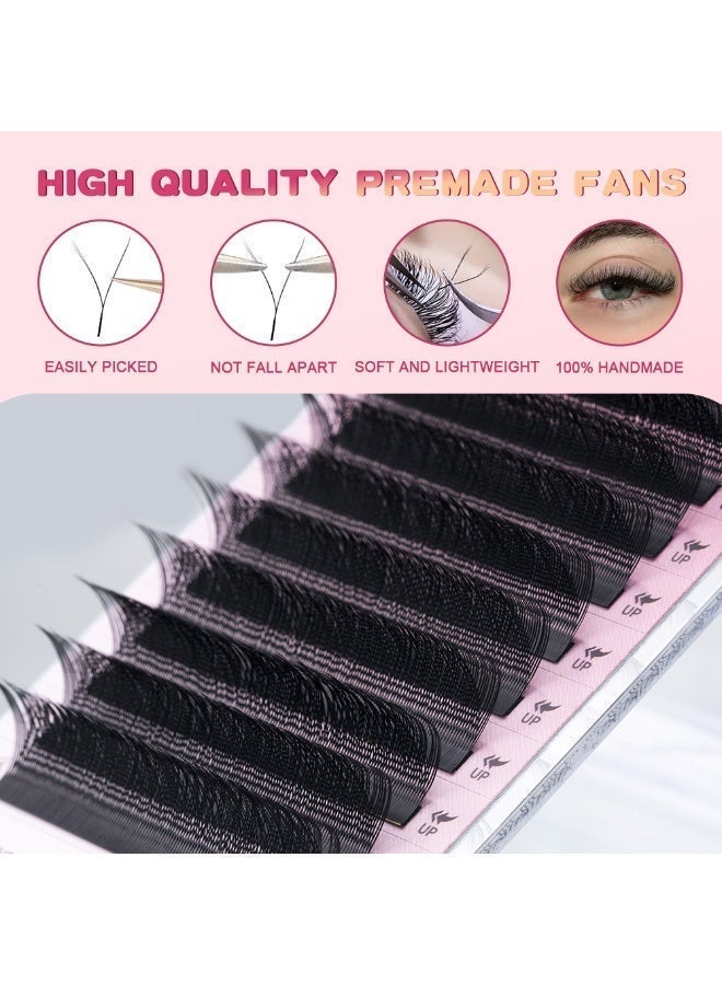 D'AMMA'N YY 3D Eyelash Extensions Soft Natural Volume Lashes C/D/B Curl 8–15mm Mixed Length Professional Lash Fans - Image 3