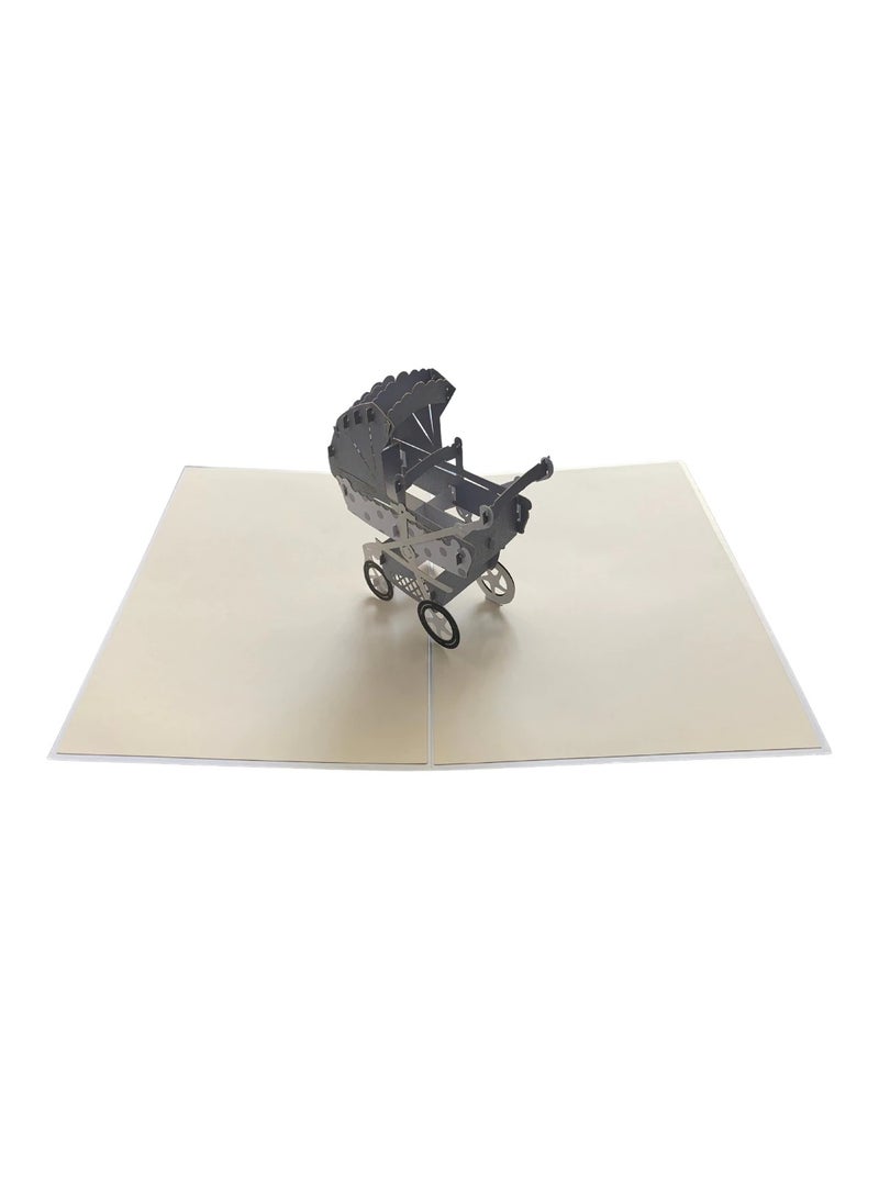 Abra Cards Baby Stroller Pop Up Card - Best Fathers Day Gift  - Image 3