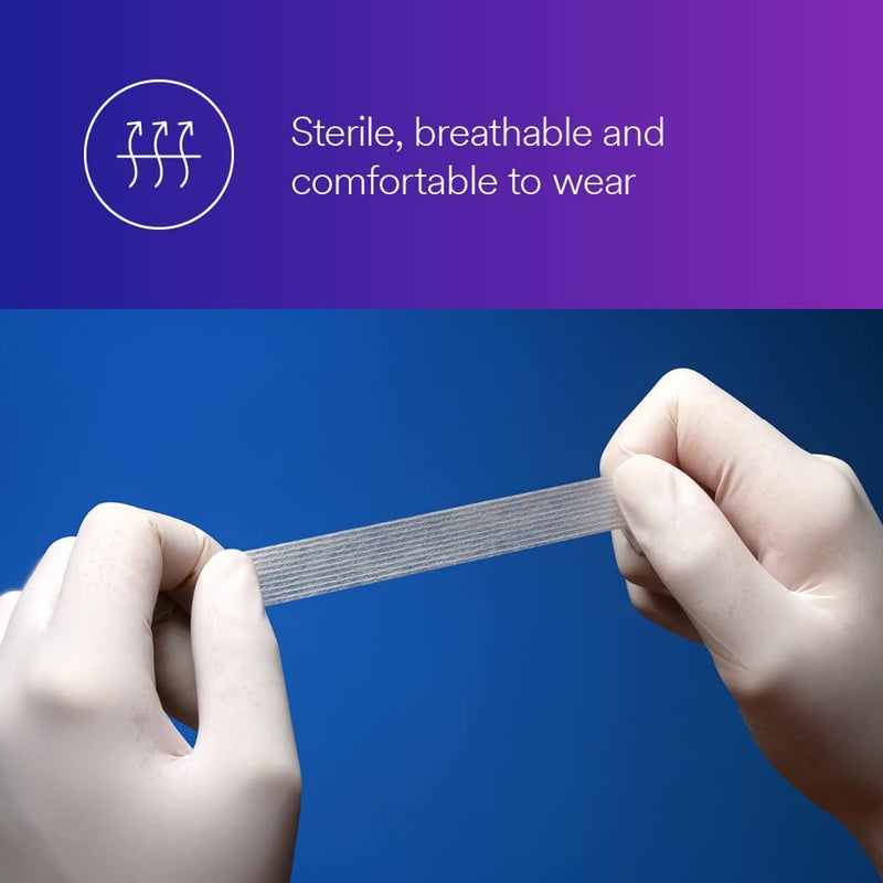 3Mâ„¢ Steri-Stripâ„¢ Reinforced Adhesive Skin Closures, R1546, 1/4 in x 4 in (6 mm x 100 mm), 50 Bag/Carton, 4 Carton/Case - Image 3