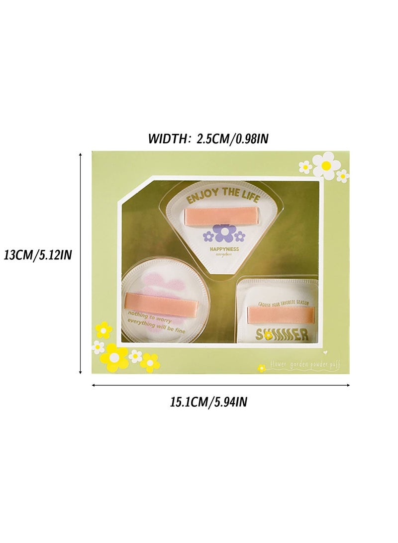 Excefore Reusable Makeup Pads Set with Short Velvet Flocking Round Puffs, Multicolor Makeup Tools for Foundation, Loose Powder, and Setting - Image 3