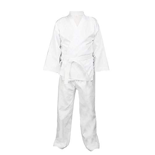 NAMAZU Karate Uniform for Kids and Adult, Lightweight Karate Gi Student Uniform with Belt for Martial Arts Training - White - Image 3