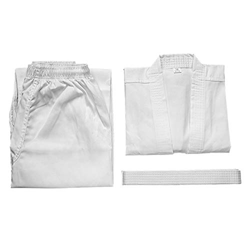 NAMAZU Karate Uniform for Kids and Adult, Lightweight Karate Gi Student Uniform with Belt for Martial Arts Training - White - Image 2