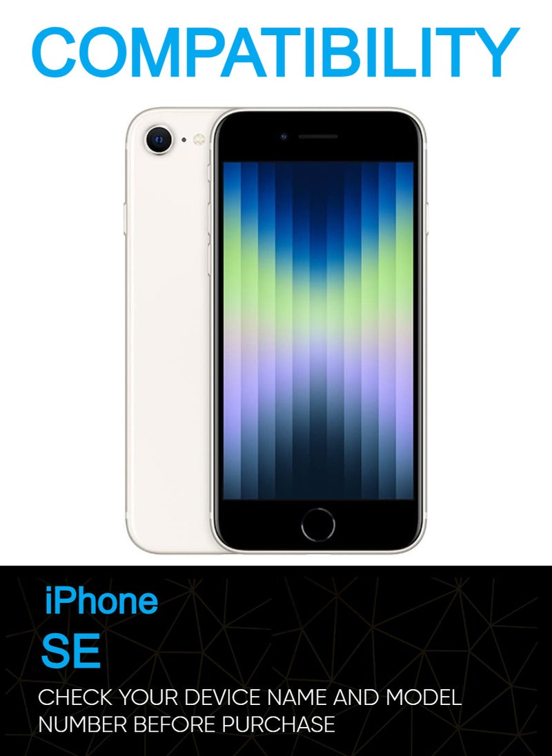 ESD 2 Pieces Tempered Dustproof Privacy Glass Screen Protector Compatible For iPhone SE  - Image 2