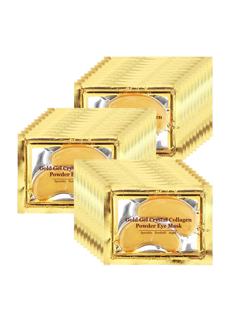 Adofect - Adofect 30 Paris Under Eye Patches 24k Gold Under Eye Mask for Puffy Eyes and Dark Circles Treatments, Under Eye Bags Treatment Collagen Gel Pads for Beauty & Personal Care, Gold - Image 1