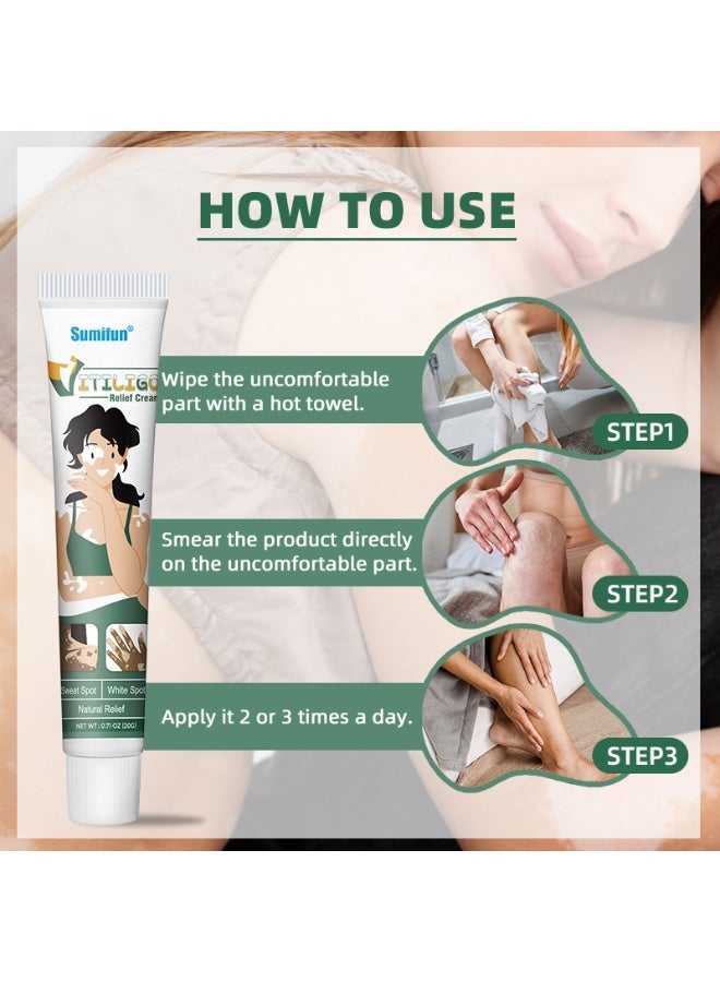 سوميفون كريم لتخفيف البهاق مناسب لتلاشي البقع البيضاء وبقع العرق وإصلاح الجلد - Image 3