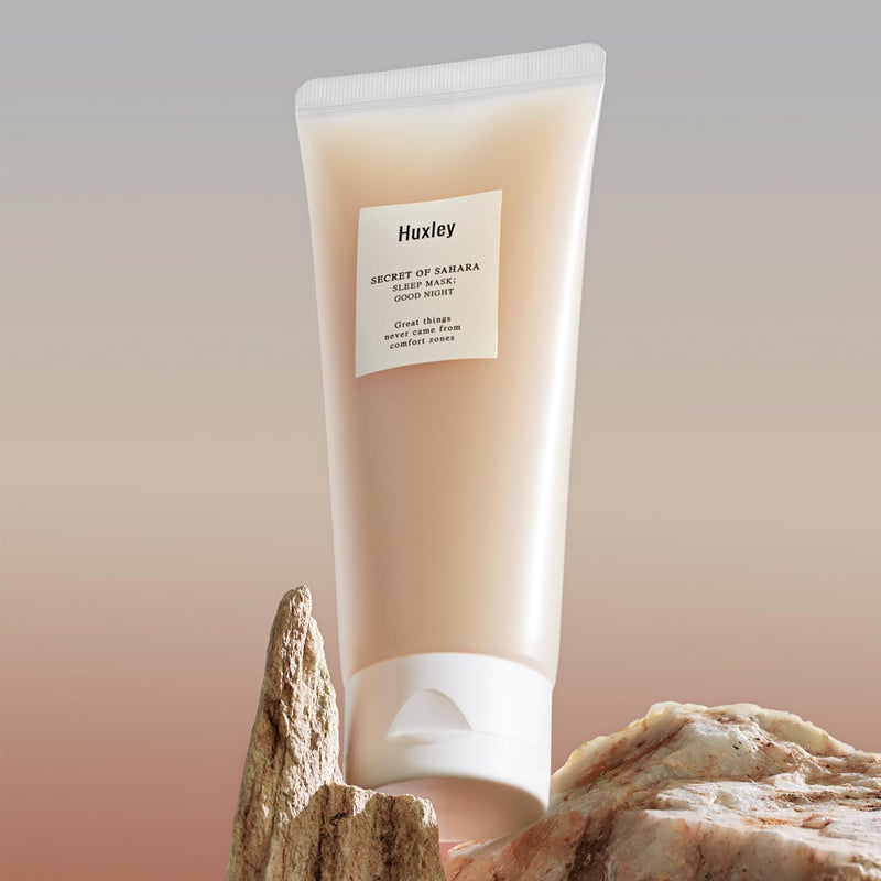 Huxley Secret of Sahara Sleep Mask, Hydrating Overnight Face Mask for Dry and Dull Skin, Korean Skincare with Cactus Extract and Cica, Barrier Support, Non-Sticky Gel-Cream, 5.29 oz - Image 3