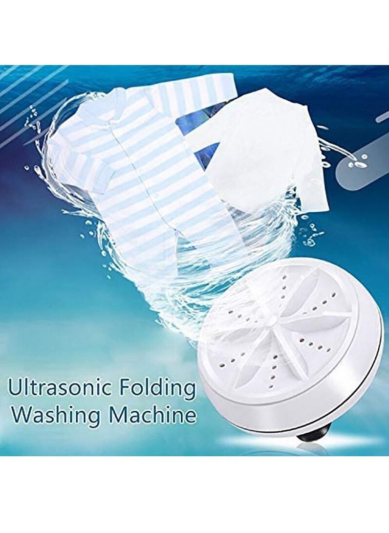 DubaiGallery - USB Powered Turbo Mini Portable Ultrasonic Washing Machine Remove Dirt Clothes Cleaning Washing Machine For Travel Home - Image 1
