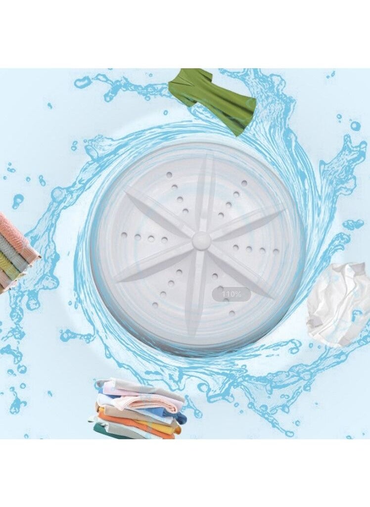 DubaiGallery - USB Powered Turbo Mini Portable Ultrasonic Washing Machine Remove Dirt Clothes Cleaning Washing Machine For Travel Home - Image 1