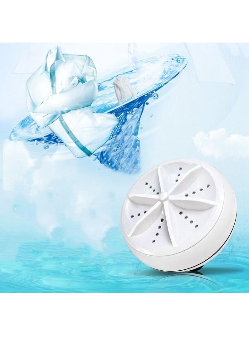 DubaiGallery - USB Powered Turbo Mini Portable Ultrasonic Washing Machine Remove Dirt Clothes Cleaning Washing Machine For Travel Home - Image 1