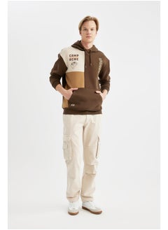 DeFacto Man Boxy Fit Crew Neck Long Sleeve Knitted Sweat Shirt  - Image 4