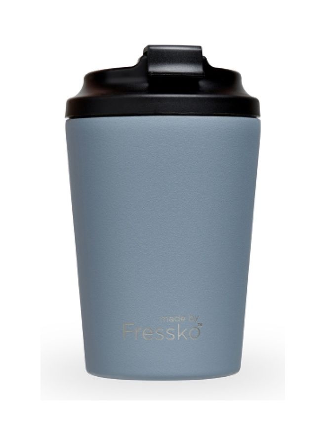 Loquat Stainless Steel Reusable Camino Coffee Cup Grey 340ml - Image 1