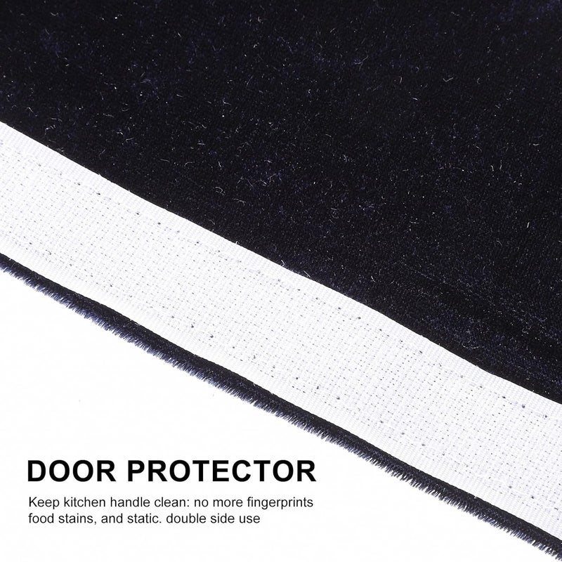 LABRIMP 4pcs Refrigerator Handle Covers Protector Gloves Navy Blue Kitchen Appliance Door Handle Wraps for Fridge Oven Dishwasher Smudge and Stain Resistant - Image 2