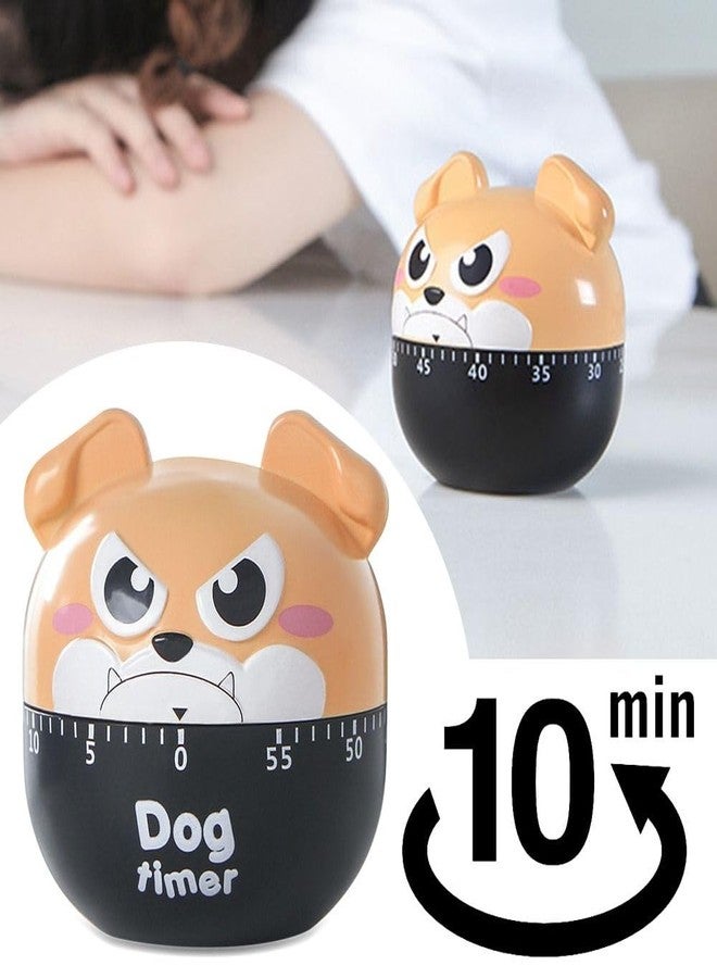 hobbyme Cute Dog Kitchen Timer Manual Mechanical Rotating Alarm 55 Minutes Countdown Timer - Image 2
