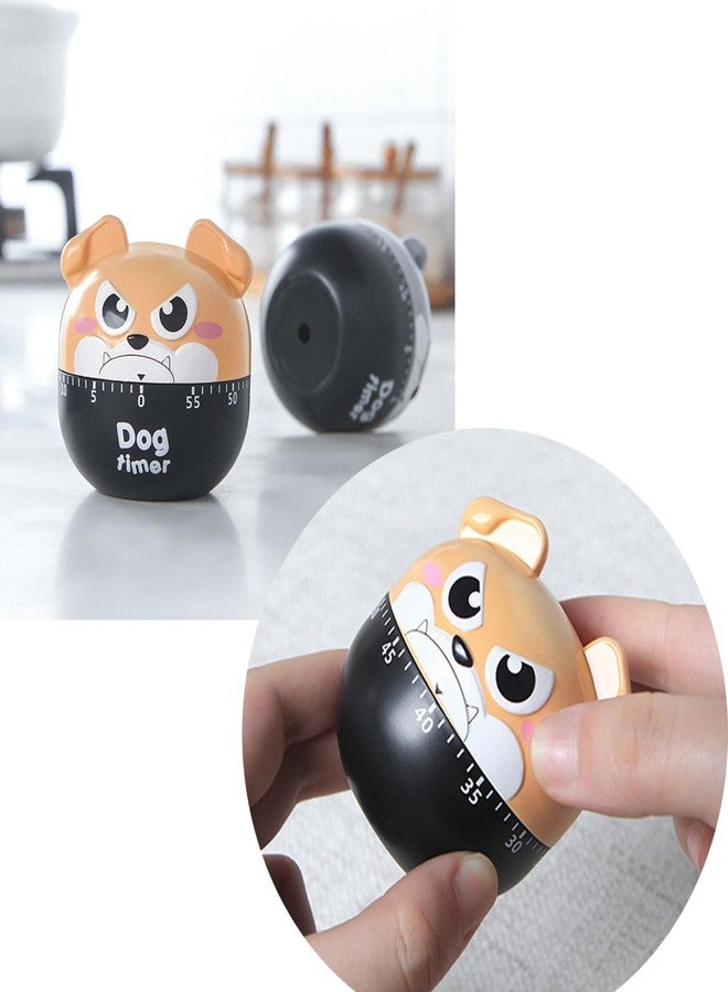 hobbyme Cute Dog Kitchen Timer Manual Mechanical Rotating Alarm 55 Minutes Countdown Timer - Image 4
