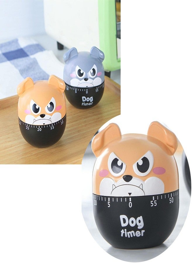 hobbyme Cute Dog Kitchen Timer Manual Mechanical Rotating Alarm 55 Minutes Countdown Timer - Image 3